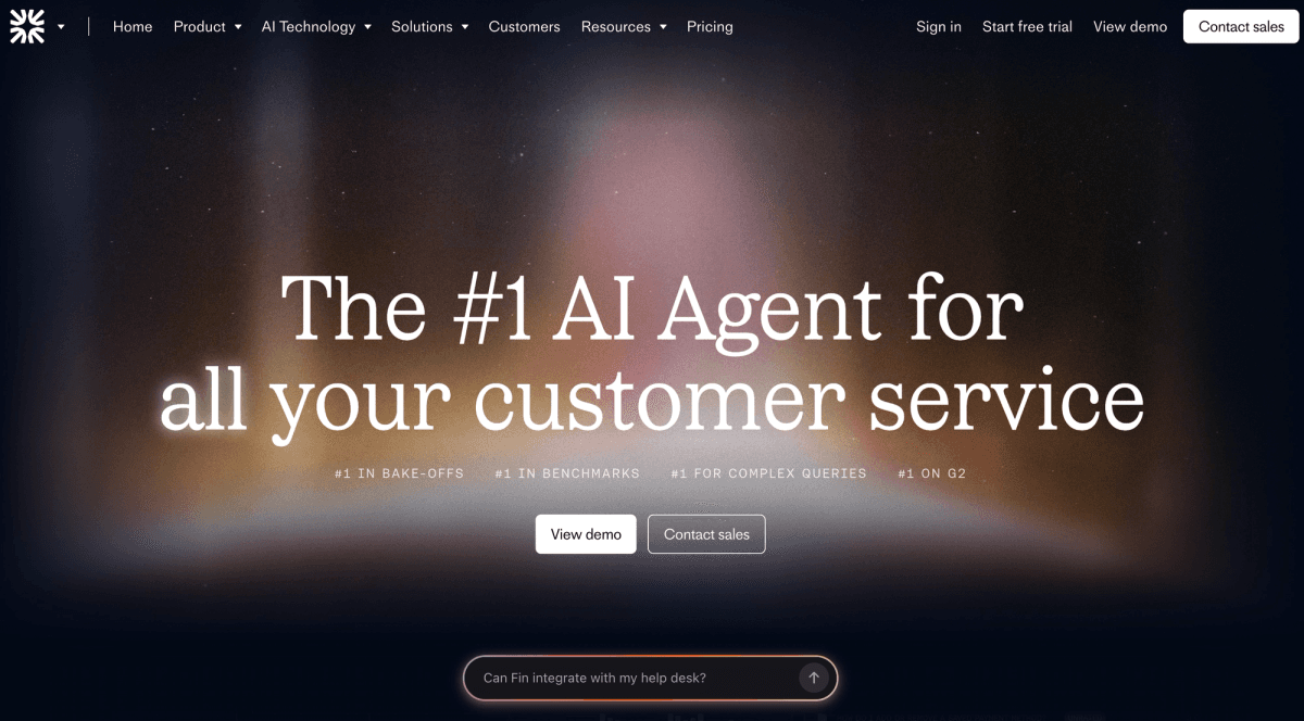 Fin Homepage