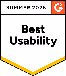 G2 Best Usability, Summer 2026
